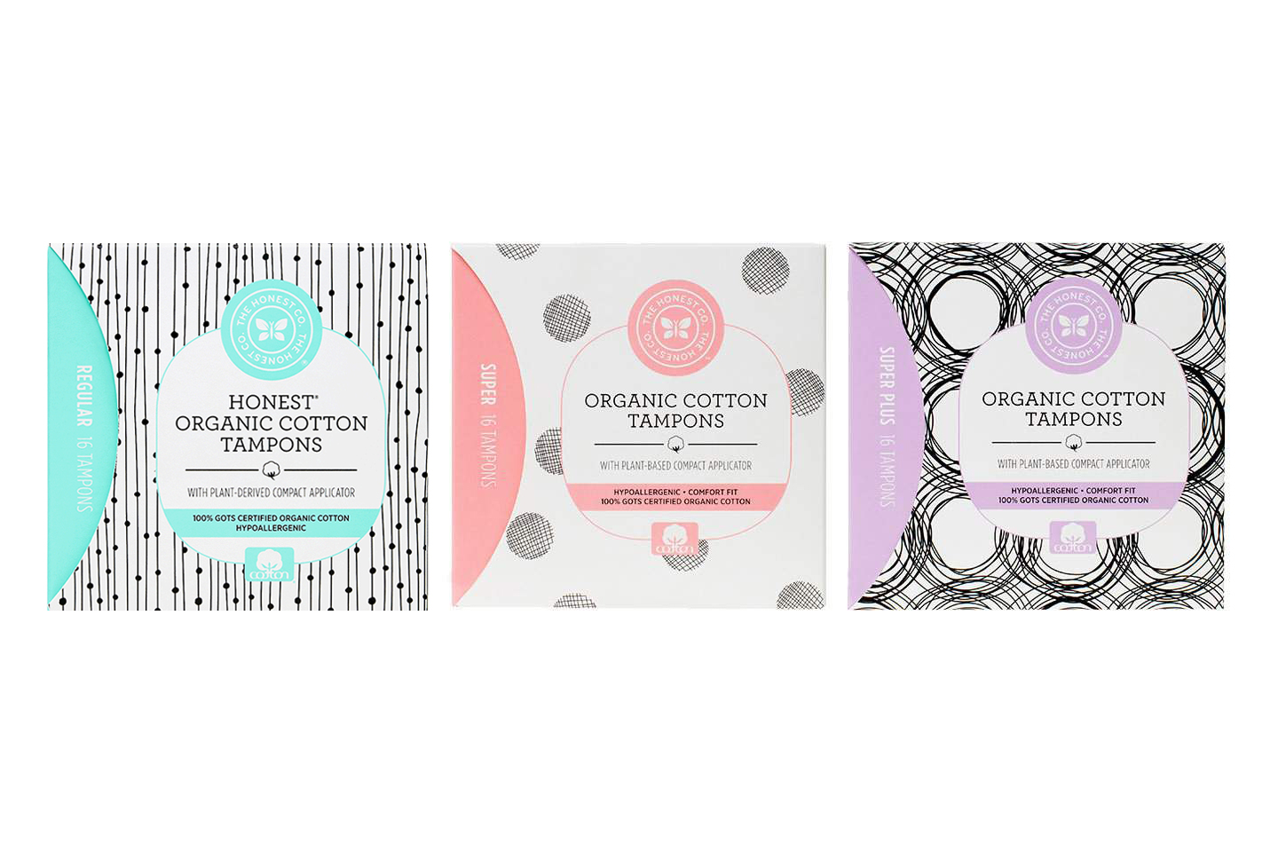 Organic Cotton Tampons With Applicator The Honest Company
